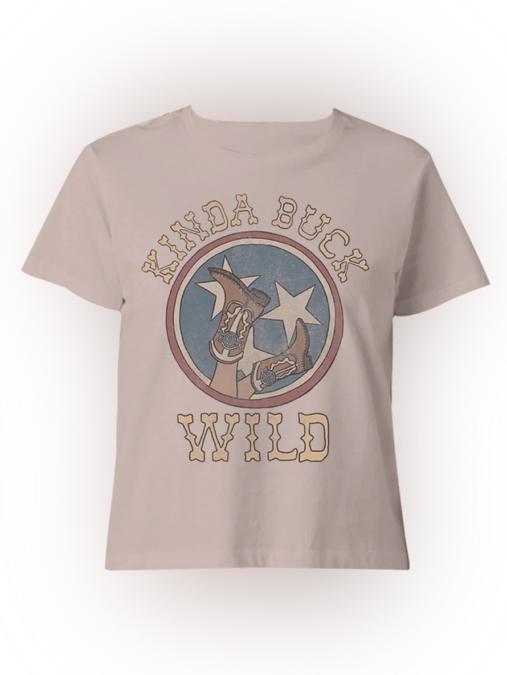 Morgan Wallen 2023 Tour Baby Tee Kinda Buck Wild Graphic Tee - Light Brown